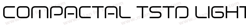 COMPACTAL TSTD LIGHT字体转换